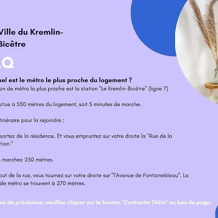 20 M² Metro 7 A 5 Min A Pied *